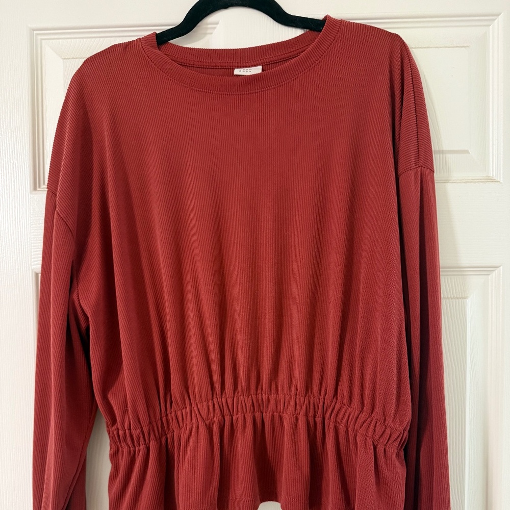 Crimson Red Blouse